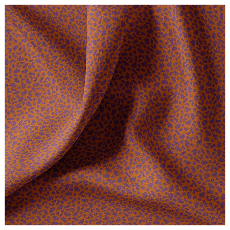 Algodón estampado TIBEANS Caramelo / Cacao
